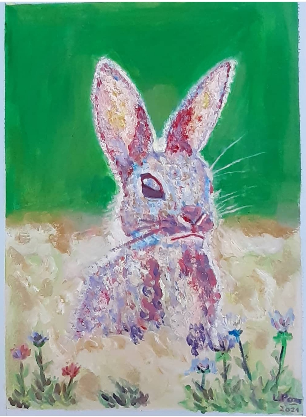 Obra de arte abstracta 4